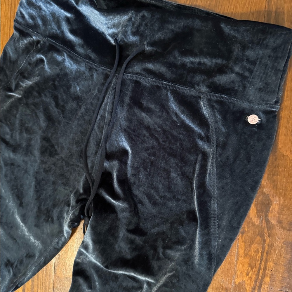 NWOT Calia Velvet Joggers in Dark Charcoal Gray - L Large Leggings